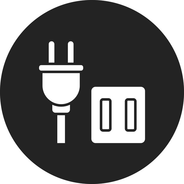 Imagen vectorial del icono de dispositivos desconectados Se puede utilizar para una vida sostenible