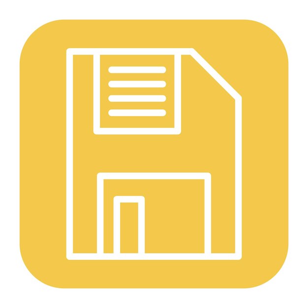 La imagen vectorial del ícono del disquete se puede utilizar para Retro