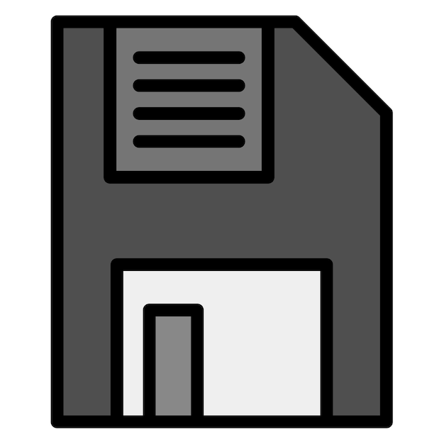 La imagen vectorial del ícono del disquete se puede utilizar para Retro