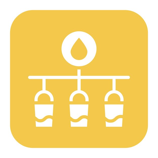 Imagen vectorial del icono de distribución de agua Se puede utilizar para la crisis del agua