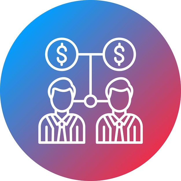 Imagen vectorial del icono de distribución de efectivo Se puede utilizar para la economía empresarial