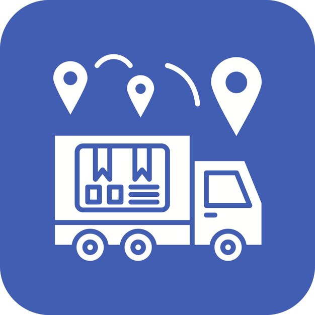 Imagen vectorial del icono de distribución de paquetes Se puede utilizar para la entrega y la logística