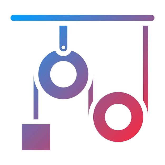 Imagen vectorial del icono de distribución de peso Se puede utilizar para el transporte personal