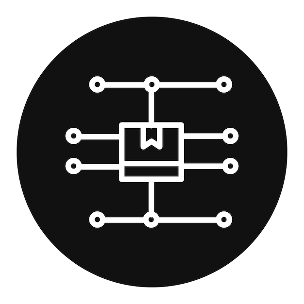 Imagen vectorial del icono de distribución Se puede utilizar para el almacén