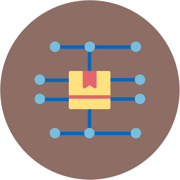 Imagen vectorial del icono de distribución Se puede utilizar para el almacén