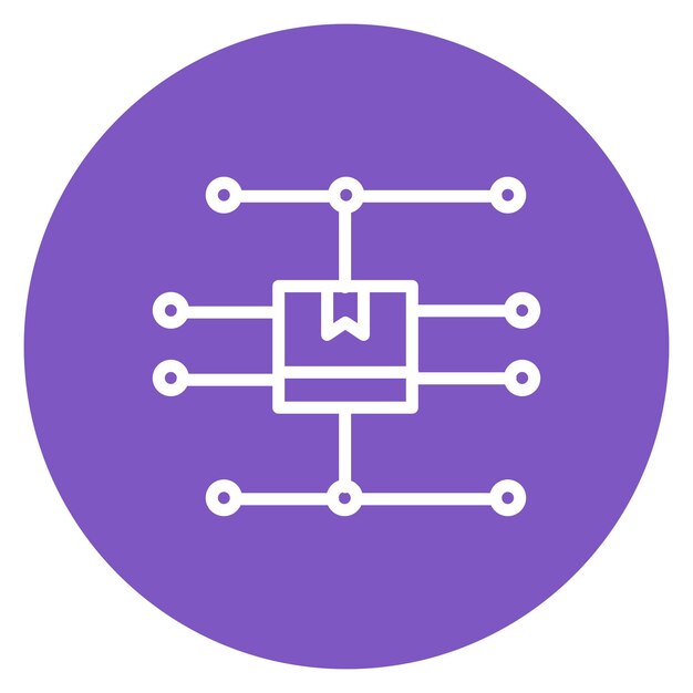 Imagen vectorial del icono de distribución Se puede utilizar para el almacén
