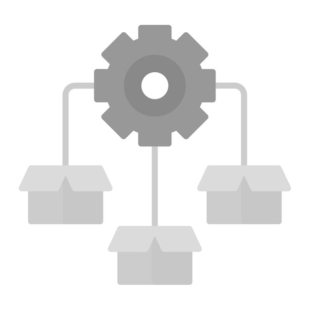 Imagen vectorial del icono de distribución Se puede utilizar para el arranque