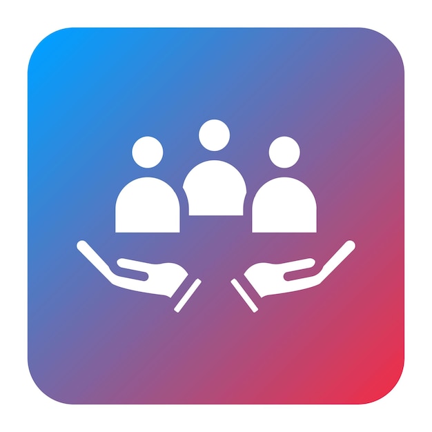 Imagen vectorial del icono de Diversidad e Inclusión Se puede utilizar para la Feria del Trabajo