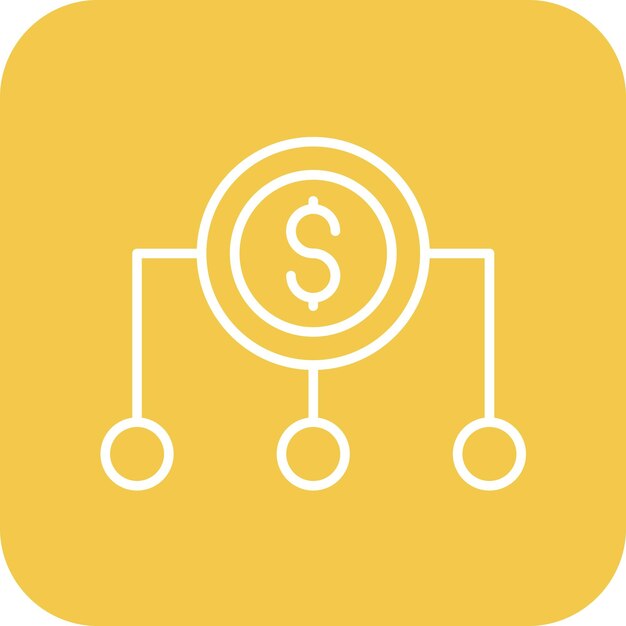La imagen vectorial del icono de diversificación se puede utilizar para la inversión