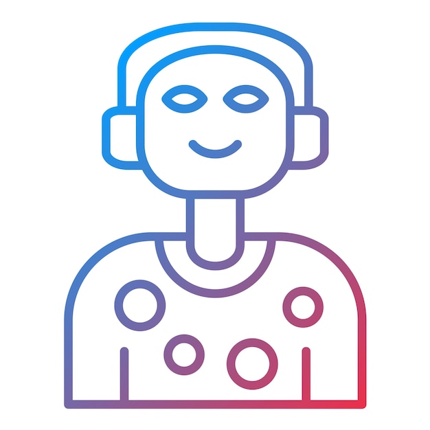 Imagen vectorial de icono de DJ Se puede usar para fiestas y celebraciones