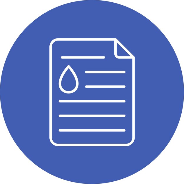 Imagen vectorial del ícono del documento de aceite Se puede utilizar para la industria de la gasolina