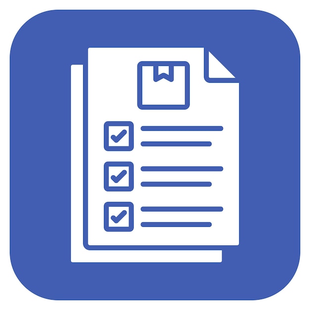 Imagen vectorial del icono del documento Se puede utilizar para el envío