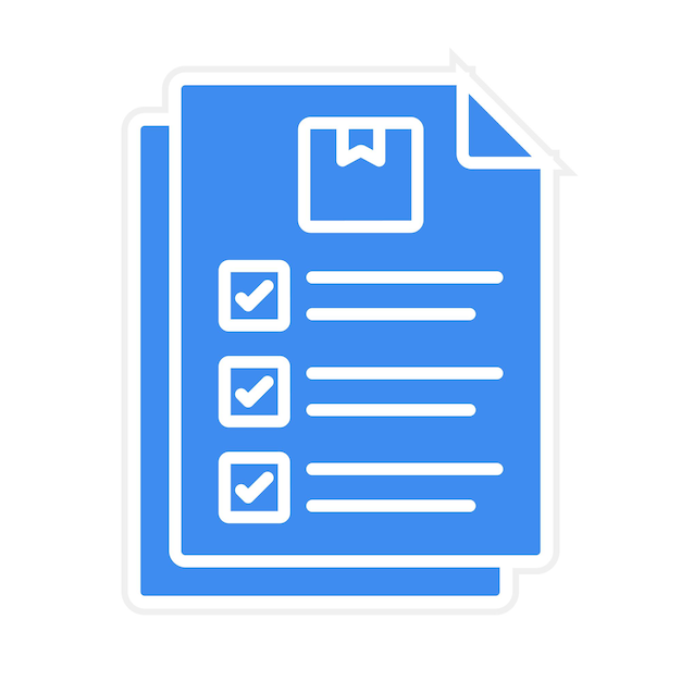 Imagen vectorial del icono del documento Se puede utilizar para el envío