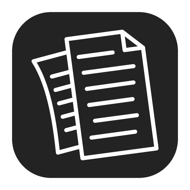 Imagen vectorial del icono del documento Se puede utilizar para reuniones de negocios