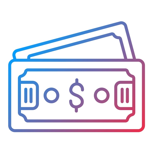 Imagen vectorial del icono del dólar Se puede utilizar para el arranque