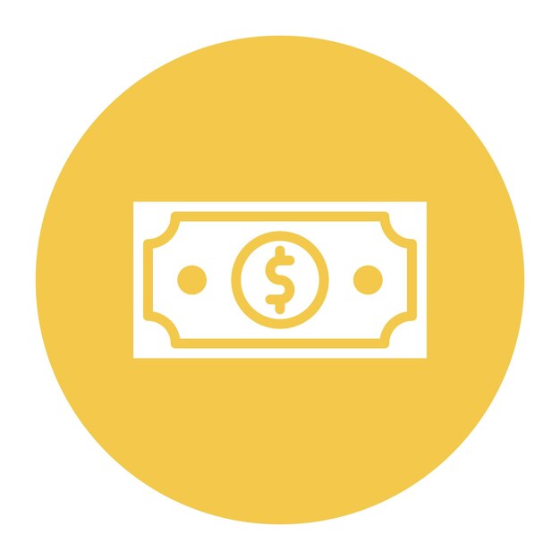 Imagen vectorial del icono del dólar Se puede utilizar para el comercio