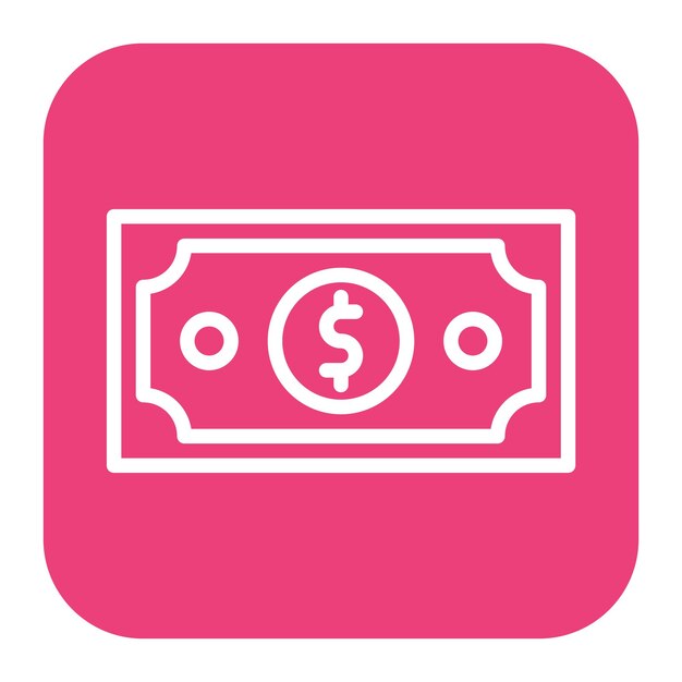 Imagen vectorial del icono del dólar Se puede utilizar para el comercio