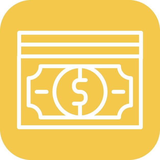 La imagen vectorial del ícono del dólar se puede utilizar para el supermercado