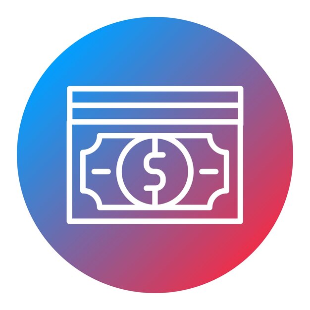 La imagen vectorial del ícono del dólar se puede utilizar para el supermercado