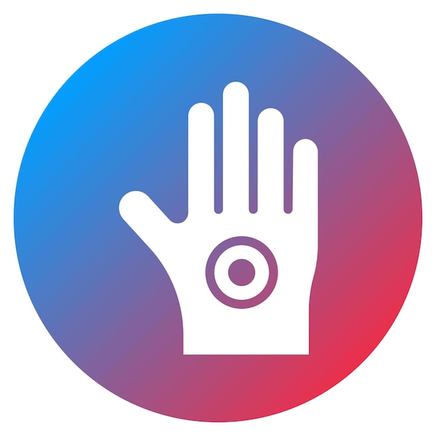 Imagen vectorial del icono del dolor de la mano Se puede utilizar para el dolor corporal