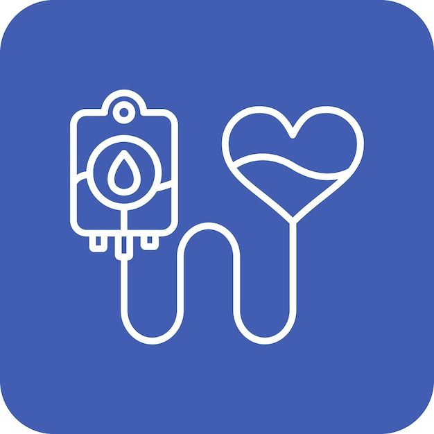 Imagen vectorial del icono de la donación de sangre Se puede usar para donaciones