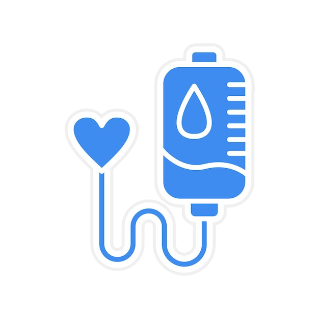 Imagen vectorial del icono de la donación de sangre Se puede utilizar para la medicina