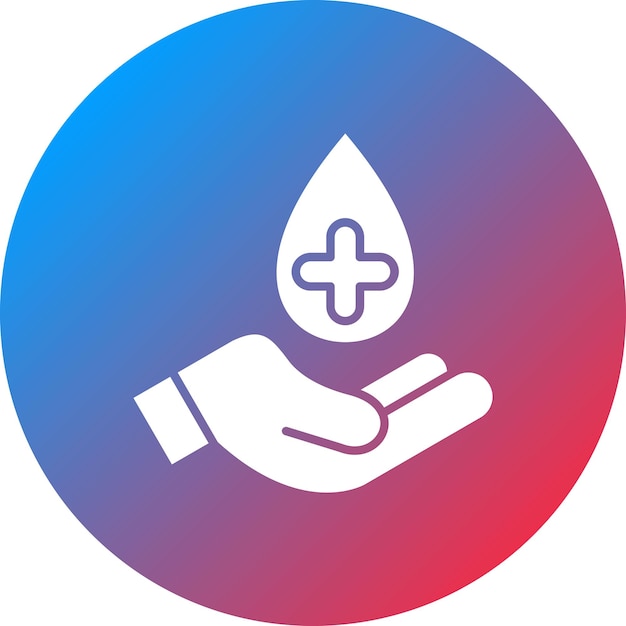 Imagen vectorial del icono de los donantes Se puede usar para donaciones