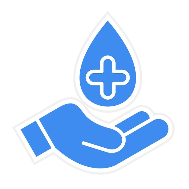 Imagen vectorial del icono de los donantes Se puede usar para donaciones