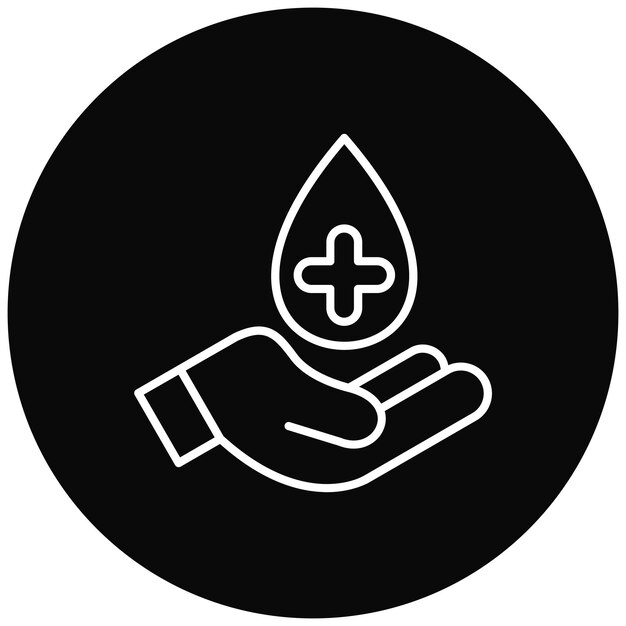 Imagen vectorial del icono de los donantes Se puede usar para donaciones