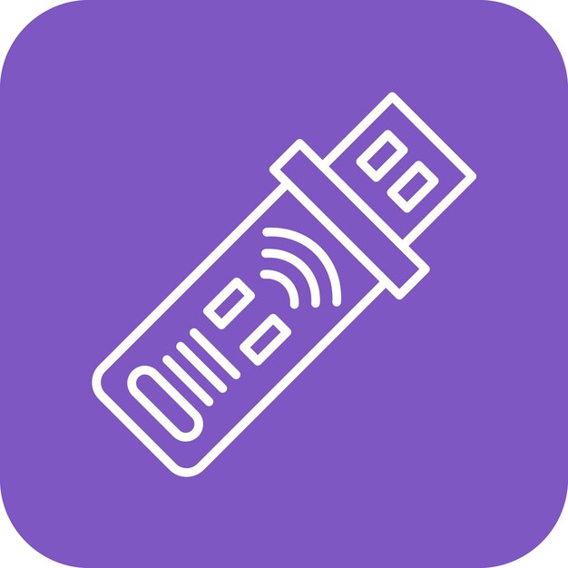 Imagen vectorial del icono del dongle Se puede utilizar para dispositivos electrónicos