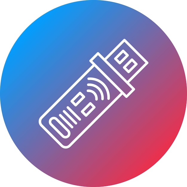 Imagen vectorial del icono del dongle Se puede utilizar para dispositivos electrónicos