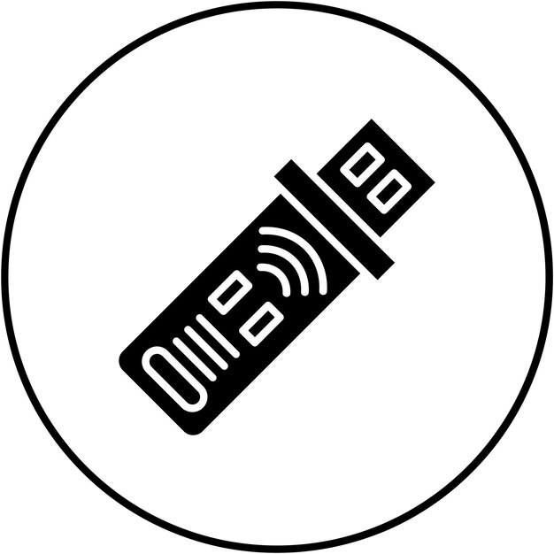 Imagen vectorial del icono del dongle Se puede utilizar para dispositivos electrónicos