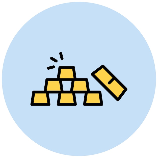 Imagen vectorial de icono dorado Se puede utilizar para el diseño de juegos