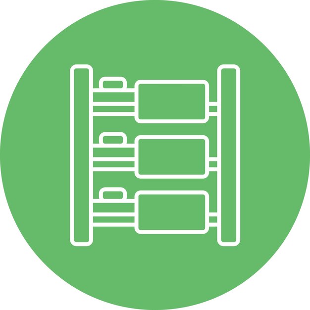 Imagen vectorial del icono del dormitorio Se puede usar para la Universidad