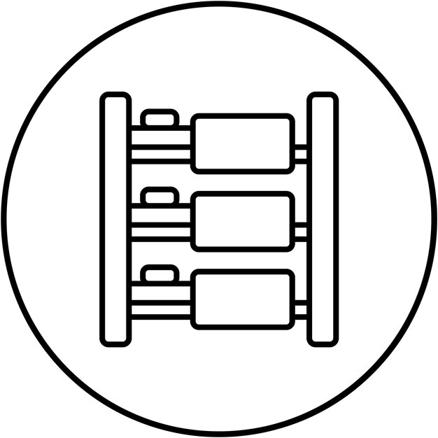 Imagen vectorial del icono del dormitorio Se puede usar para la Universidad