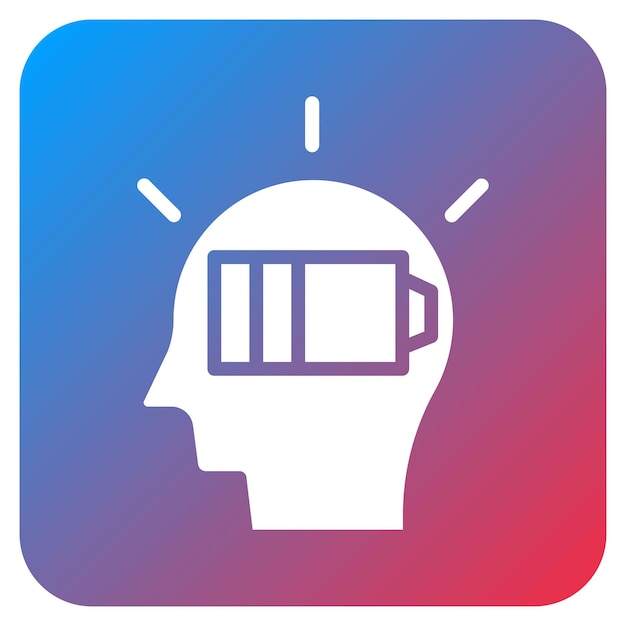 Imagen vectorial del icono de drenaje mental Se puede usar para el agotamiento