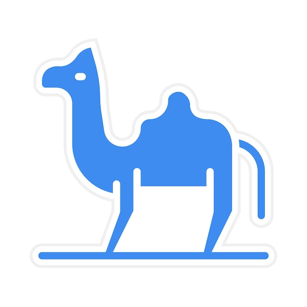 Imagen vectorial del ícono del dromedario Se puede utilizar para Egipto