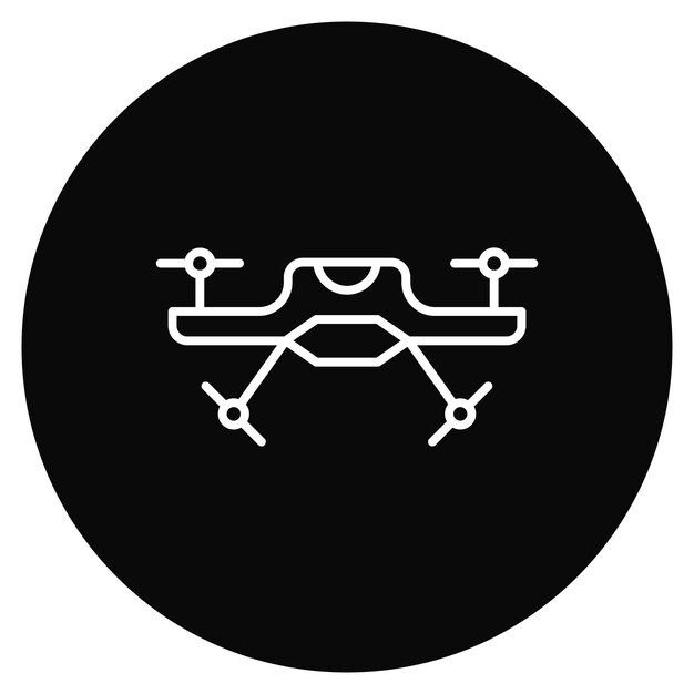 La imagen vectorial del icono del dron se puede utilizar para la agricultura