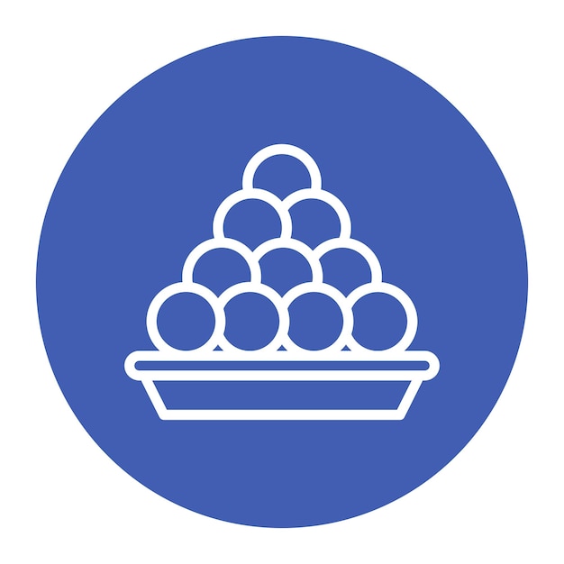 Imagen vectorial de icono de dulces tradicionales Se puede usar para el Eid al Adha