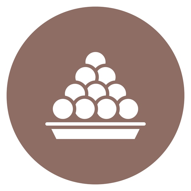 Imagen vectorial de icono de dulces tradicionales Se puede usar para el Eid al Adha
