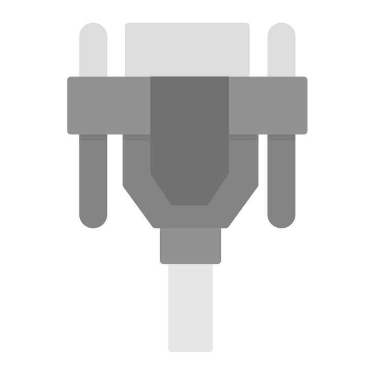 Vector imagen vectorial de icono dvi puede utilizarse para computadoras y hardware
