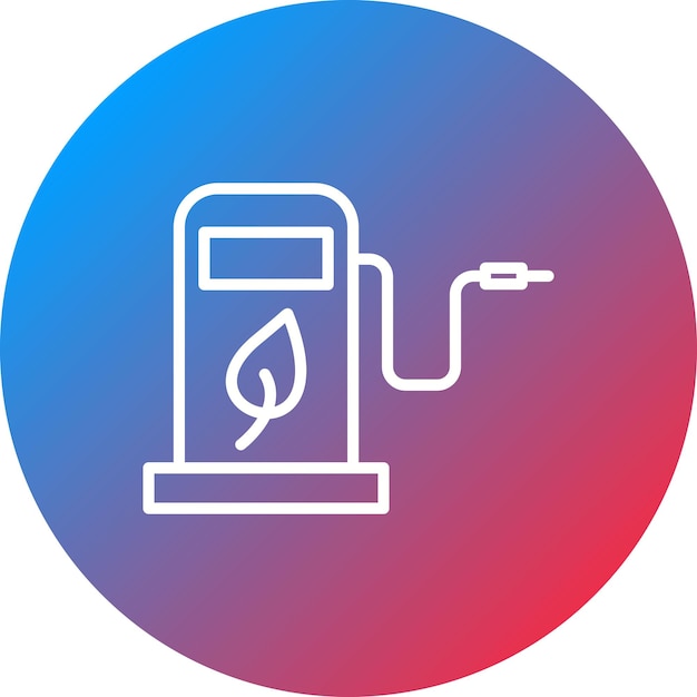 Imagen vectorial del icono de la ecología del combustible Se puede utilizar para la ecología