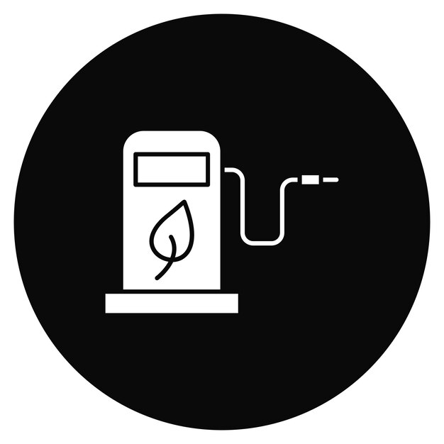 Imagen vectorial del icono de la ecología del combustible Se puede utilizar para la ecología