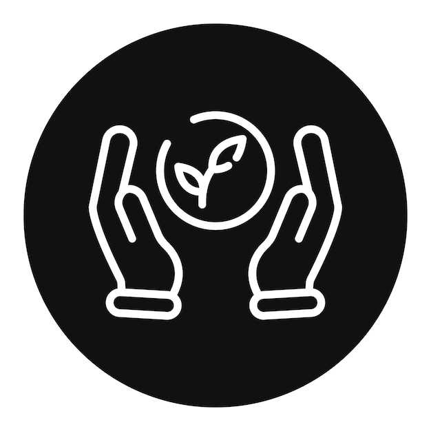 Imagen vectorial de icono de ecología Se puede usar para el calentamiento global