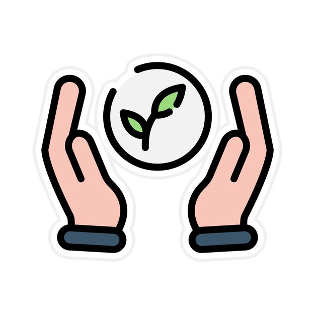 Imagen vectorial de icono de ecología Se puede usar para el calentamiento global