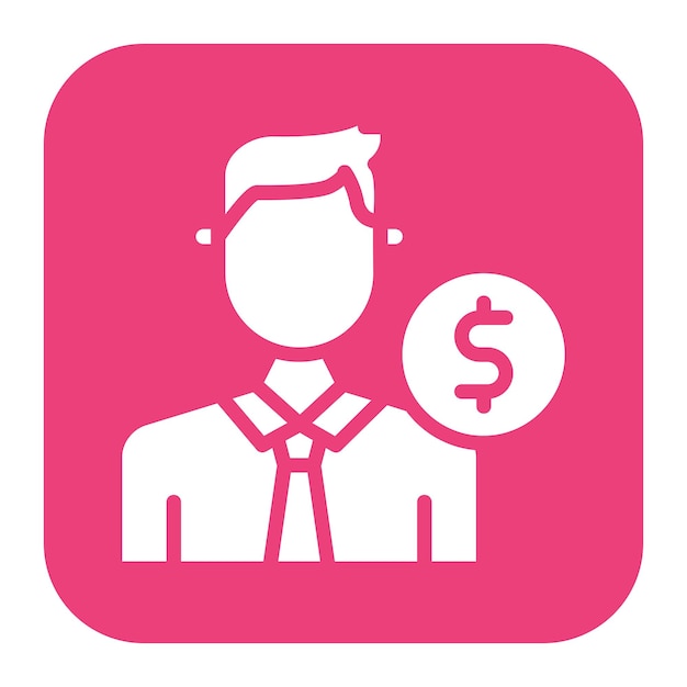 La imagen vectorial del icono del economista se puede utilizar para la diversidad