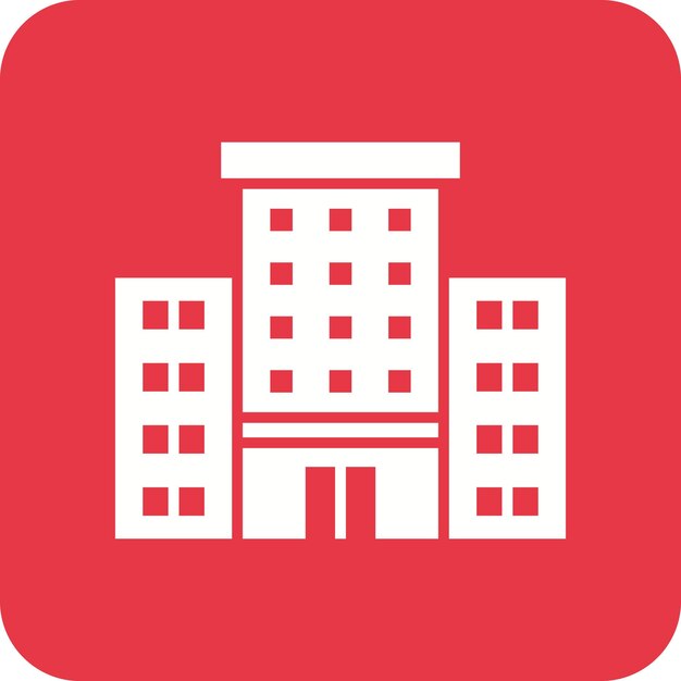 Imagen vectorial de icono de edificio de oficina Puede utilizarse para empresas