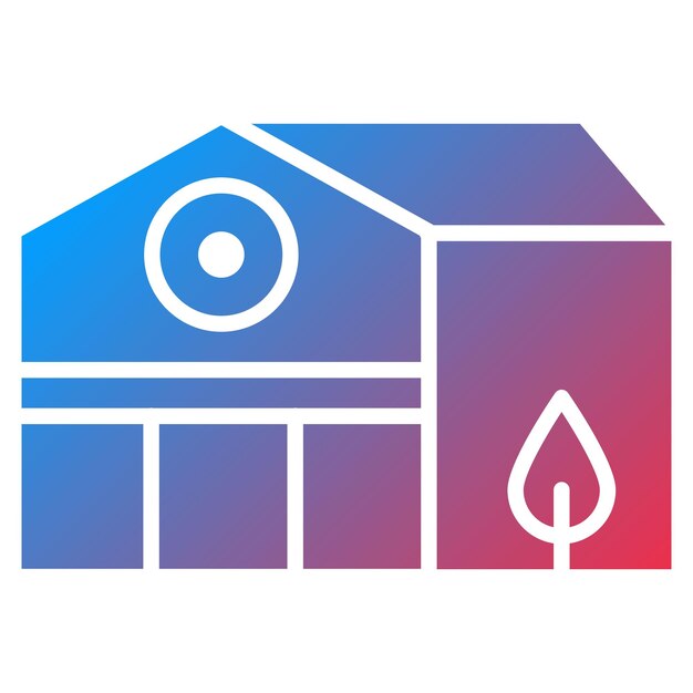 Imagen vectorial de icono de edificio verde Se puede usar para el Día de la Tierra