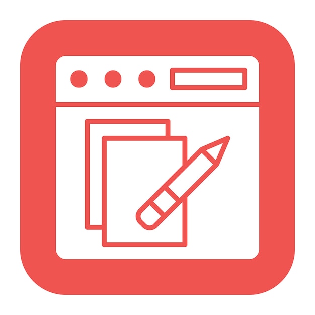 Imagen vectorial del ícono del editor de copia Se puede utilizar para el periodismo