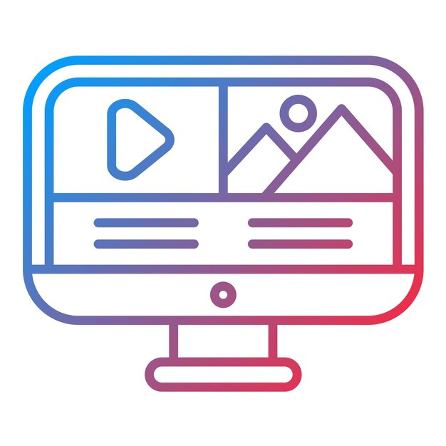 Imagen vectorial de icono de editor de video Se puede usar para Digital Nomad